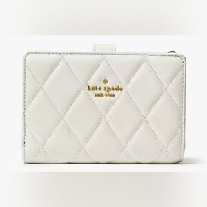 Kate Spade Off-White Quilted Wallet ♤NEW♤